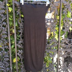 New strapless black dress